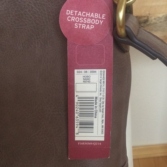 NWT Merona Brown Tan Tote Bag - Picture 9 of 13